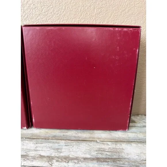 Set of 3 Cartier Red Presentation Jewelry Boxes Gold Logo - Empty - Picture 10 of 16